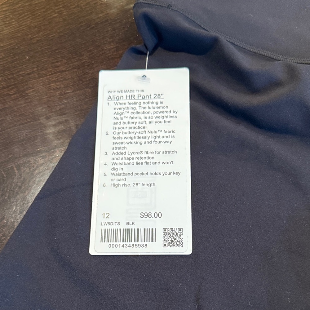 Align High-Rise Black Pants